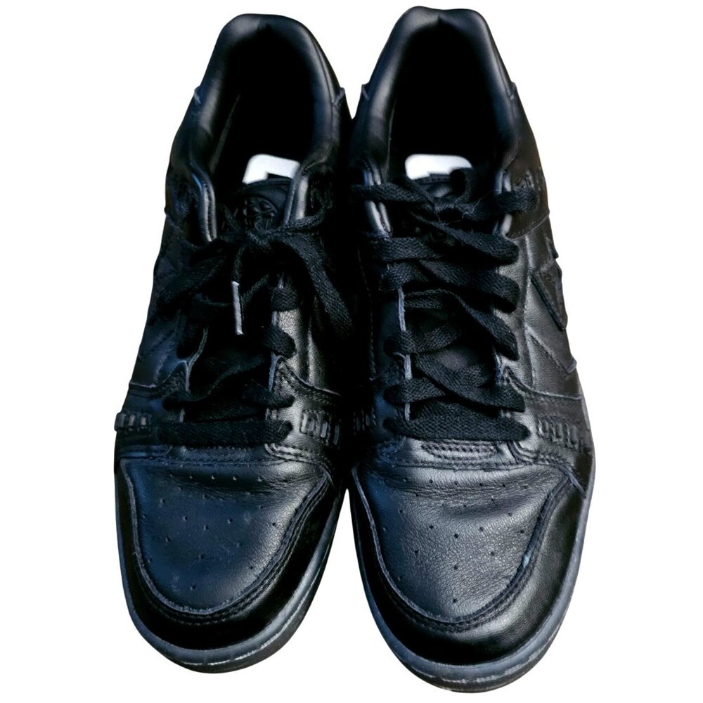Converse Black Leather Athletic Shoes Men's Size 8, Women's Size 9.5 Unisex Low